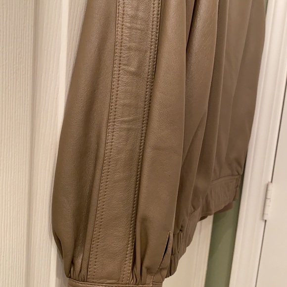 VINTAGE ECHTES LEDER Genuine Leather Motorcycle Bike Jacket. Zip front with snap - Picture 6 of 16